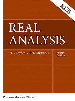 Real Analysis (Classic Version) by Halsey Royden & Patrick Fitzpatrick BOOK book