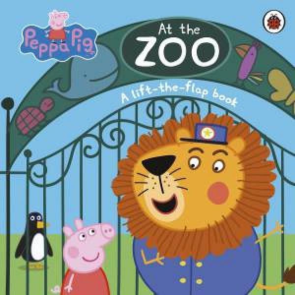 Peppa Pig: At the Zoo (A Lift-The-Flap Book) by Peppa Pig Board Book book