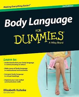 Body Language For Dummies by Elizabeth Kuhnke BOOK book
