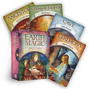 Earth Magic Oracle Cards by Steven D Farmer Stationery book