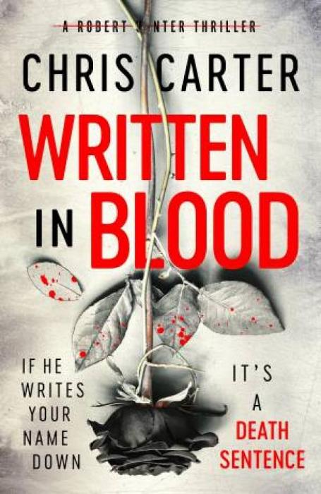 Written In Blood by Chris Carter Paperback book