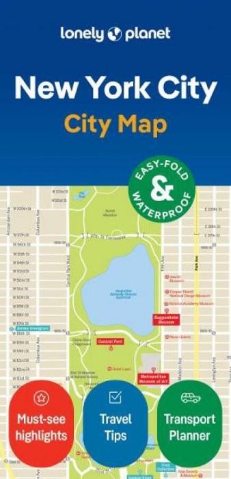 New York City Map by Lonely Planet Maps book