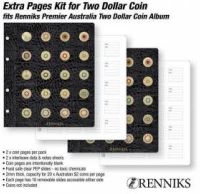 Premier Australia Refills Two Dollar Coin Album EXTRA PAGES
