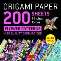 Origami Paper 200 Sheets Flower Patterns